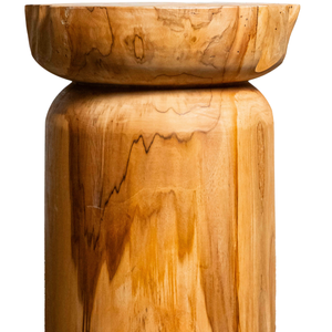 ARTERRA Meubles en teck artisanaux de luxe pour entrepôts et hôtels, sièges cylindriques rustiques en teck naturel - Product Image 3