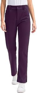 Straight High-Waisted Full-Length Corduroy Women's Formal <b>Trousers</b> Regular Fit <b>Elastic</b> <b>Waist</b> Breathable Eco-Friendly Custom - Product Image 2