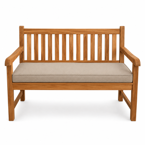 Banc de jardin INDOTEAK 2 places en teck Malboro, moderne, minimaliste, durable, résistant à l'eau, pour terrasse extérieure, hôtels, restaurants, appartements - Product Image 1