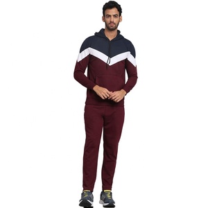 Nuevo Conjunto Deportivo Multicolor para Hombre, 100% Algodón, Sudadera con Capucha y Cremallera Completa, Ropa Deportiva, Conjunto de 2 Piezas para Hombre - Product Image 1