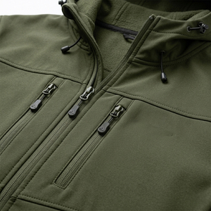 เสื้อแจ็คเก็ตตกปลาแบบมีฮู้ดสำหรับผู้ชาย ดีไซน์พิเศษ UPF 50 ผ้า softshell กันลม กันน้ำ ระบายอากาศได้ดี เหมาะสำหรับกิจกรรมกลางแจ้ง - Product Image 6