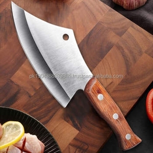 Couteau de chef artisanal en acier Damas, outils de découpe et de cuisson pour le camping et la chasse - Product Image 6