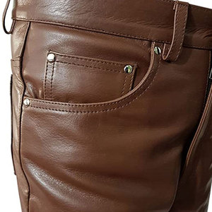 Pantalones de Cuero para Hombre de Último Diseño y Alta Calidad, Venta al Por Mayor, Diseña Tu Propio Logotipo - Product Image 6