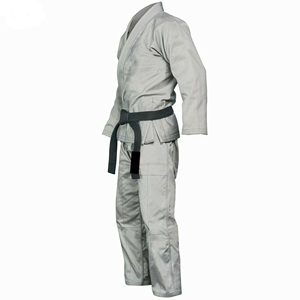 Kimono de BJJ color gris, 100% algodón, 350g 450g 550g, unisex, para adultos, Jiu Jitsu brasileño, Gracie Barra, Tatami, Shoyoroll. - Product Image 4