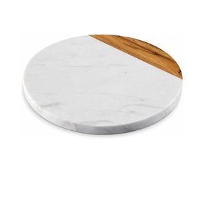 Planche à découper rectangulaire en marbre blanc de qualité supérieure, très vendue, pour la viande, les fruits et les légumes - Product Image 2