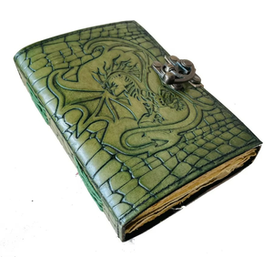 Soft Crocodile Skin Pattern Dragon Hand Embossed Genuine <b>Leather</b> Journal A5 Notebook Office School Supply Deckle Art Paper <b>Diary</b> - Product Image 6