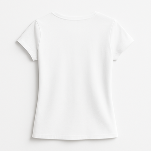 เสื้อยืดคอกลมแขนสั้นผ้าฝ้ายใยไผ่สำหรับผู้หญิง สีพื้น แห้งเร็ว ระบายอากาศดี เหมาะสำหรับฤดูร้อน - Product Image 5