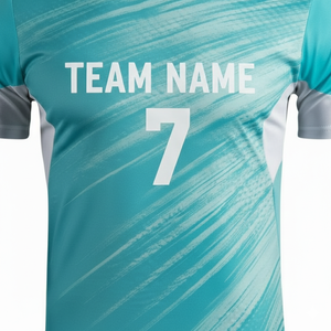 Custom Sublimated Soccer Jersey Set Men's Short Sleeve Team Name 7 Moisture Wicking <b>Polyester</b> All Seasons White Shorts - Product Image 5