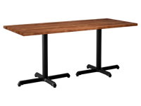 Ensemble de table de restaurant ronde en bois massif avec chaises en bois noir, mobilier de salle à manger commercial pour café, bistrot, hôtel, pour salon