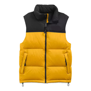 Quilted Puffer Vest Men Casual Sleeveless Jacket Lightweight <b>Padded</b> Gilet Stand Collar Windproof Warm Waistcoat for Daily Use - Product Image 1