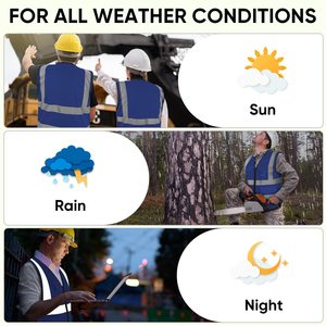 Reflective Safety Vests Unisex High Visibility Quick Dry Multiple Pockets Mesh Fabric ODM Safety Apparel Neon <b>Work</b> Vest - Product Image 4