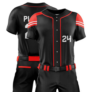 Ensemble d'uniformes de baseball directement de l'usine, fabricant de vêtements de sport personnalisés pour les clubs, les écoles et les équipes professionnelles - Product Image 5