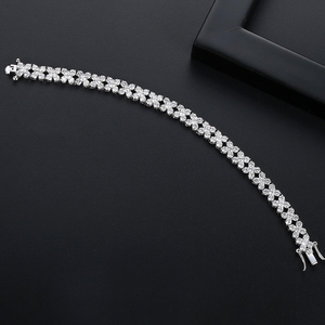 Moissanite Diamond Bracelet 925 <b>Silver</b> Tennis Bracelet Luxury Sparkling Chain Bracelet Elegant Jewelry Gift <b>for</b> Women <b>Men</b> - Product Image 3