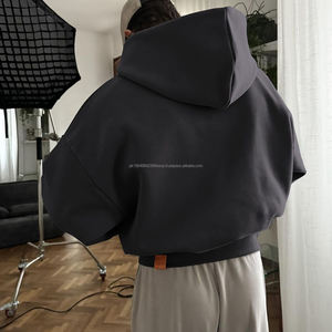 Sweat-shirt à capuche unisexe en molleton épais à épaules tombantes avec poche, imprimé DTG camouflage personnalisé 100% coton - Product Image 2