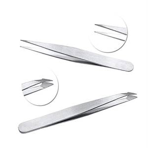 Ensemble de pinces à cils chirurgicales de précision Morje en acier inoxydable avec étui en cuir noir, 4 pièces, pointe lisse MS-ET-0007 - Product Image 2