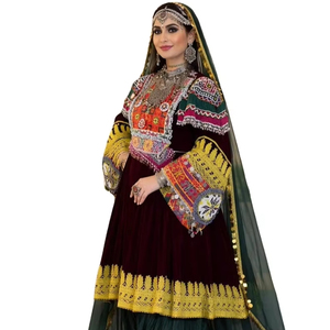 ชุดเดรสโคจิอัฟกันขายส่ง คุณภาพสูง สไตล์ชนเผ่าบันจารา วินเทจแบบอัฟกานิ ชุดเดรสงานปาร์ตี้แบบดั้งเดิมของชาวคูชี โดย Star Impex - Product Image 1