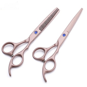 Tijeras Profesionales para Adelgazar el Cabello, Acero Inoxidable 4Cr13, Punta Afilada, 30 Dientes, para Diestros, Mango de Goma, Mango Largo, Uso en Salón - Product Image 3