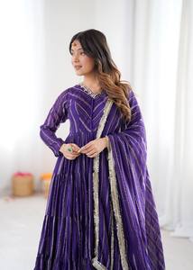 Launching New Design Trending Printed <b>Panelled</b> Gotta Patti Kurta with Pant& With Dupatta - Product Image 4