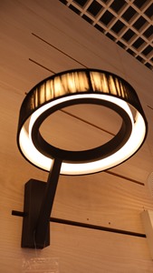 Modern Aluminum Wall Lamp Black Fabric Drum Shade <b>LED</b> 2700K Warm <b>Light</b> Dimmable E27 Bulb Wall-<b>Mounted</b> Living Room Fixture - Product Image 3