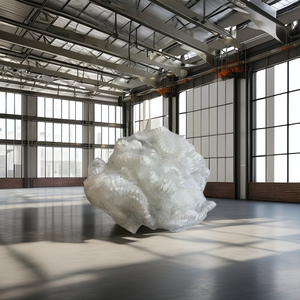 VIKOHASAN Fibra 15D HS Holow Siliconizada Blanca Reciclada Fiberfix para relleno de juguetes, almohadas, edredones, mantas, cojines, sofás y muebles - Product Image 1