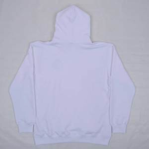 Chándal con capucha para hombre de primera calidad con logotipo personalizado, fabricado en algodón blanco con logotipo bordado en el pecho. - Product Image 3