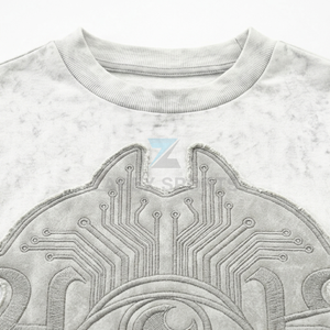 Fabricant de t-shirts délavés à l'acide Zabex Sports, style vintage, poids lourd, best-seller, délavage à l'acide au Pakistan - Product Image 3