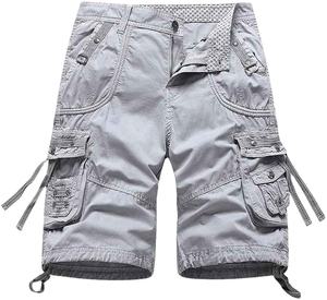 Shorts décontractés pour hommes en coton mélangé extensible de haute qualité, coupe décontractée, style urbain tendance, pour un style de vie actif - Product Image 3