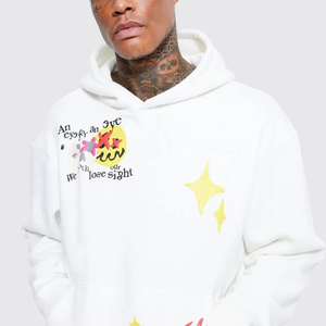 Conjunto Deportivo de Dos Piezas para Hombre, Estilo Desgastado, Manga Larga, Personalizado, Sudadera con Capucha y Pantalones Deportivos de Algodón, Ropa Deportiva Urbana para Gimnasio - Product Image 3