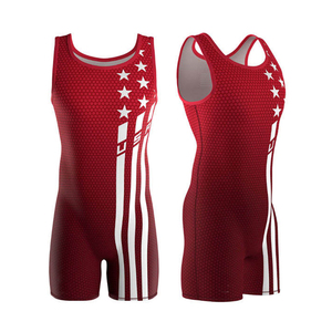 Trajes de Lucha de Poliéster Ligeros, Duraderos y de Alta Calidad para Hombre, Diseño Personalizado para Equipos, Secado Rápido, Transpirables y Ecológicos - Product Image 2