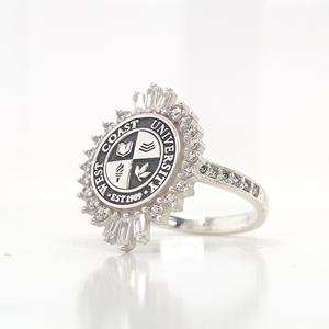 Bague d'école BOJ 083, bague universitaire et collégiale, bague de remise de diplôme pour femme, bague personnalisée de classe, bague à prix bas, vente chaude - Product Image 4