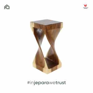 Custom Sungkai Wood Side Table Handmade <b>Stool</b> End Table for Resort Cafe Wholesale Indonesia - Product Image 4
