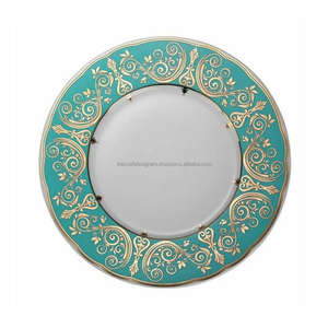 Dernier chargeur d'assiette Forme ronde Qualité exclusive Plateaux uniques Vaisselle réutilisable Plat en métal Chargeur d'assiette émaillée Offres Spéciales - Product Image 3