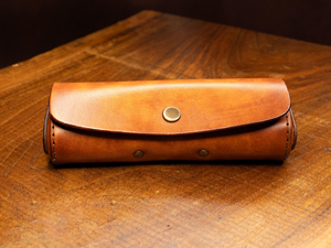 Genuine Leather <b>Glasses</b> Cover Slim Luxury Cowhide Pouch Handmade Vintage <b>Reading</b> Eyewear Protector Case Bag LGC-0074 - Product Image 6