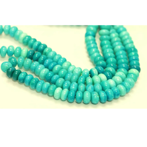 ลูกปัดโอปอลสีเขียวเข้มแบบรอนเดล: อัญมณีคุณภาพสูง สำหรับทำเครื่องประดับ - Product Image 2