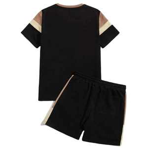 Conjunto Deportivo Informal para Hombre, Diseño 2 en 1, Ligero, para Otoño, Camiseta y Pantalones Cortos Cómodos, Poliéster/Algodón, Fabricación OEM - Product Image 2