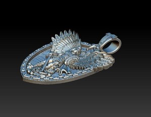 Premium 925 Silver St Michael Pendant Angel Wings Sword Shield Religious Men Women Necklace Jewelry - Product Image 2