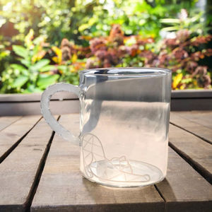 Elegant <b>Gift</b> Hand Blown Stemless Borosilicate Animal Pattern Glass Mug for 10-12 oz Capacity Wine Juice <b>Coffee</b> Tea Water - Product Image 5