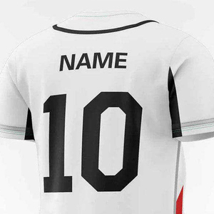 Unisex High Quality Custom Stitched Baseball Jersey Breathable Sportswear with V-neck Sublimated Design Plus Size Sports Jerseys - Product Image 6