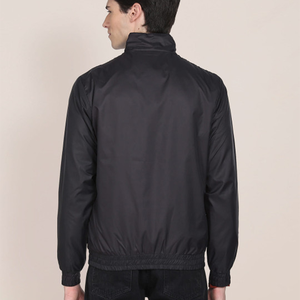 Men'<b>s</b> Color Blocking Racer <b>Jacket</b> Windproof Stand Collar Zipper Closure Sporty Style Autumn Wear Black Orange Panel Design - Product Image 2