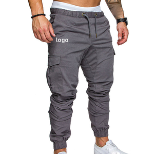 OEM Men's Casual <b>Cargo</b> Pants 100% Cotton Eco-Friendly Breathable Elastic Waist Low MOQ Wholesale - Product Image 6