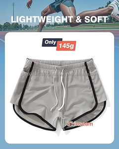 Mens Mesh Shorts 3 Inch Running Gym Athletic Workout Bodybuilding <b>Booty</b> Track Shorts Vintage Fitted Short - Product Image 6