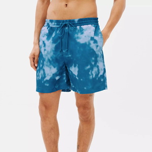 Custom Men's Sports Quick Dry Breathable Sensitive Swimsuits Color Changing Swim Trunks Board <b>Shorts</b> 1 Piece Lace Decoration - Product Image 1