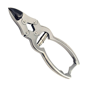 Cortauñas Profesional de Acero Inoxidable de Alta Calidad con Punta Curva y Abertura de Mandíbula Ancha para Uñas Gruesas y Mutadas, Marca Privada - Product Image 1