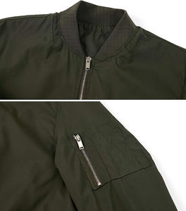 เสื้อแจ็คเก็ตกันหนาวกันน้ำ กันลม เสื้อแจ็คเก็ตบอมเบอร์ผู้ชาย เสื้อคลุมฤดูใบไม้ร่วงฤดูหนาว เสื้อแจ็คเก็ตบอมเบอร์ขายส่ง - Product Image 3