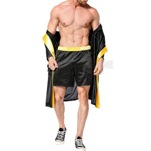 Stylish Look Suitable for Everyday <b>Comfort</b> Reliable Quality Boxing Robes Smooth Texture Polyester Material Eco-Friendly - Product Image 6