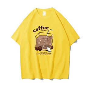 T-shirt en toile respirante imprimé sur mesure de haute qualité, col en coton 100 %, coupe classique, manches courtes, pour homme - Product Image 2