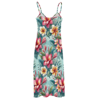 Vêtements de détente Private Label Curvy Mumu à motifs bohèmes sublimés haute définition pour marques de boutiques, vente en gros