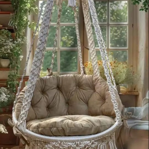 Macrame Hanging Chair - Product Image 1