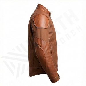 Chaqueta de Motociclista de Cuero Genuino para Hombre de la Mejor Calidad, Nueva Colección de Invierno, Chaquetas de Motocicleta con Protecciones Desmontables Personalizadas - Product Image 3