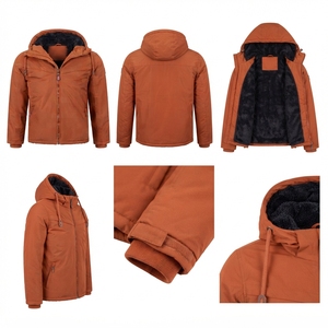 Veste d'hiver pour homme, coupe-vent, thermique, à capuche, pour tous les jours et les voyages - Product Image 3